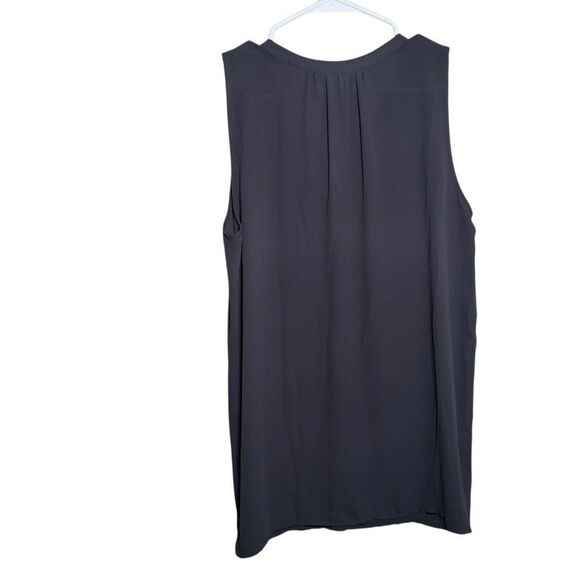 Loft Blouse Women's Medium V-Neck Popover Sleeveless Tank Top Shirt Career - Picture 6 of 10